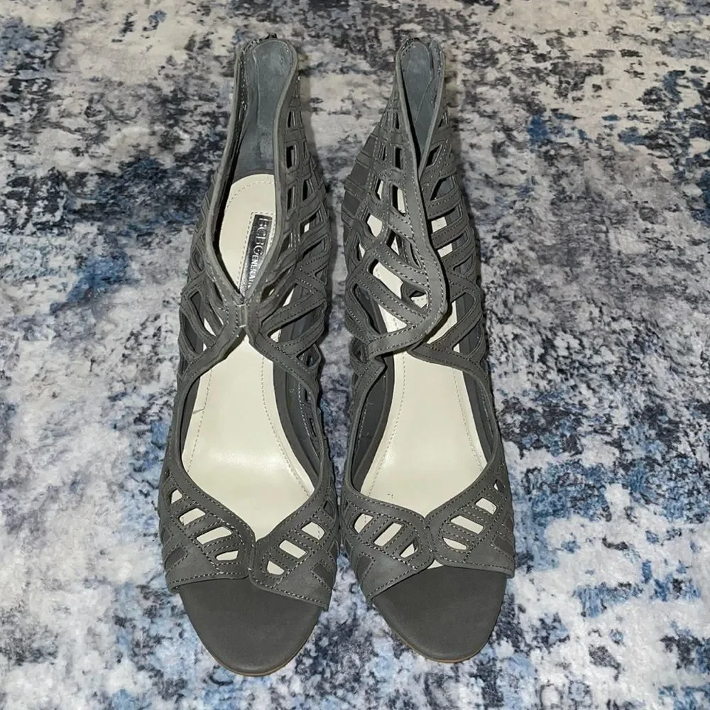 Grey BCBGeneration Strappy 'Drita' Sandal - 10 - Picture 2 of 6